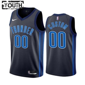 Maillot NBA Oklahoma City Thunder Personnalisable Nike 2022-23 City Edition Noir Swingman - Enfant